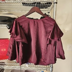 Do & Be Satin Crop Top - size S